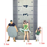 Maxbell 1/64 Beach Filming People Figure Crafts Resin for Scenery Landscape Ornament