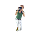 Maxbell 1/64 Beach Filming People Figure Crafts Resin for Scenery Landscape Ornament