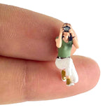 Maxbell 1/64 Beach Filming People Figure Crafts Resin for Scenery Landscape Ornament