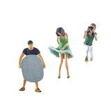 Maxbell 1/64 Beach Filming People Figure Crafts Resin for Scenery Landscape Ornament
