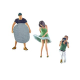 Maxbell 1/64 Beach Filming People Figure Crafts Resin for Scenery Landscape Ornament