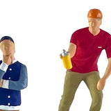Maxbell 2 Pieces 1:64 Graffiti Boy Desk Decoration DIY Crafts for DIY Scene Ornament