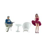 Maxbell 2x 1:64 Dating Boys Girls Model DIY Crafts for Diorama Miniature Scene Decor