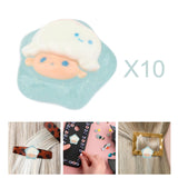 Maxbell Crafts Cartoon Stars Dollhouse Decor Fairy Garden Party Favors Glow at Night Blue