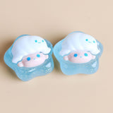 Maxbell Crafts Cartoon Stars Dollhouse Decor Fairy Garden Party Favors Glow at Night Blue