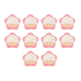 Maxbell Crafts Cartoon Stars Dollhouse Decor Fairy Garden Party Favors Glow at Night Pink