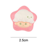 Maxbell Crafts Cartoon Stars Dollhouse Decor Fairy Garden Party Favors Glow at Night Pink