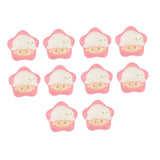 Maxbell Crafts Cartoon Stars Dollhouse Decor Fairy Garden Party Favors Glow at Night Pink