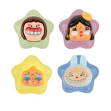 Maxbell 10x Resin Handicraft Star Glow at Night Collectable DIY Crafts Mini Figurine Yellow