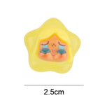 Maxbell 10x Resin Handicraft Star Glow at Night Collectable DIY Crafts Mini Figurine Yellow