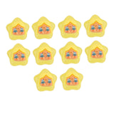 Maxbell 10x Resin Handicraft Star Glow at Night Collectable DIY Crafts Mini Figurine Yellow
