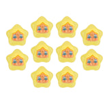 Maxbell 10x Resin Handicraft Star Glow at Night Collectable DIY Crafts Mini Figurine Yellow