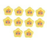 Maxbell 10x Resin Handicraft Star Glow at Night Collectable DIY Crafts Mini Figurine Yellow