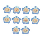 Maxbell 10x Resin Handicraft Star Glow at Night Collectable DIY Crafts Mini Figurine Blue