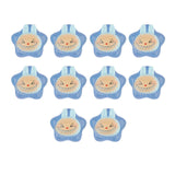Maxbell 10x Resin Handicraft Star Glow at Night Collectable DIY Crafts Mini Figurine Blue