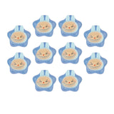 Maxbell 10x Resin Handicraft Star Glow at Night Collectable DIY Crafts Mini Figurine Blue