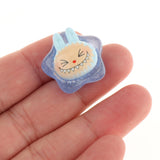 Maxbell 10x Resin Handicraft Star Glow at Night Collectable DIY Crafts Mini Figurine Blue