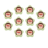 Maxbell 10x Resin Handicraft Star Glow at Night Collectable DIY Crafts Mini Figurine Green