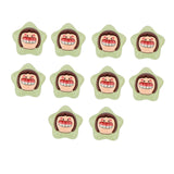 Maxbell 10x Resin Handicraft Star Glow at Night Collectable DIY Crafts Mini Figurine Green