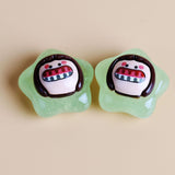 Maxbell 10x Resin Handicraft Star Glow at Night Collectable DIY Crafts Mini Figurine Green