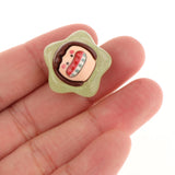 Maxbell 10x Resin Handicraft Star Glow at Night Collectable DIY Crafts Mini Figurine Green
