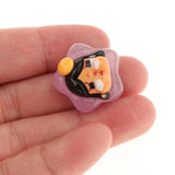 Maxbell 10x Resin Handicraft Star Glow at Night Collectable DIY Crafts Mini Figurine Purple