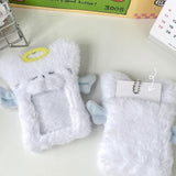 Maxbell Plush Photocard Holder Keychain for Driver Licenses Baseball Cards Bus Cards