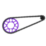 Maxbell 1/4 RC Motorcycle Chain Attachment Parts Sturdy 36T Rear Gear for Motorcycle purple