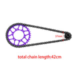 Maxbell 1/4 RC Motorcycle Chain Attachment Parts Sturdy 36T Rear Gear for Motorcycle purple