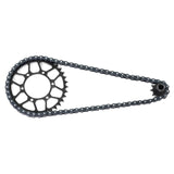 Maxbell 1/4 RC Motorcycle Chain Attachment Parts Sturdy 36T Rear Gear for Motorcycle black