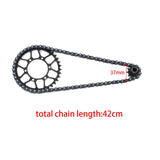 Maxbell 1/4 RC Motorcycle Chain Attachment Parts Sturdy 36T Rear Gear for Motorcycle black