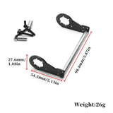Maxbell Aluminum Shock Damper Mount Metal Rear Damper Plate Set for CW-01 Car Trucks