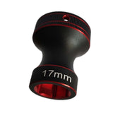 Maxbell 17mm Hex Adapter Wheel Wrench Wheel Nuts Wrench for Car Vehicles Accessories Red