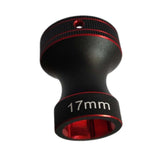 Maxbell 17mm Hex Adapter Wheel Wrench Wheel Nuts Wrench for Car Vehicles Accessories Red