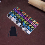 Maxbell 50Pcs Acrylic Dice Set Crafts 16mm for Party Favors Table Games Role Playing
