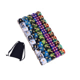 Maxbell 50Pcs Acrylic Dice Set Crafts 16mm for Party Favors Table Games Role Playing