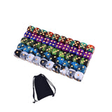 Maxbell 50Pcs Acrylic Dice Set Crafts 16mm for Party Favors Table Games Role Playing