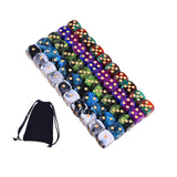 Maxbell 50Pcs Acrylic Dice Set Crafts 16mm for Party Favors Table Games Role Playing