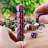 Maxbell 50Pcs Acrylic Dice Set Crafts 16mm for Party Favors Table Games Role Playing