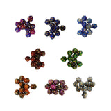 Maxbell 10Pcs Polyhedral Dices D20 Gaming Dices for KTV Role Playing Game Board Game Blue purple