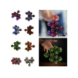 Maxbell 10Pcs Polyhedral Dices D20 Gaming Dices for KTV Role Playing Game Board Game Blue purple