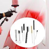 Maxbell 17x Airbrush Cleaning Kits Wash Tool Stainless Steel Brush Set for Nozzle
