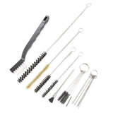 Maxbell 17x Airbrush Cleaning Kits Wash Tool Stainless Steel Brush Set for Nozzle