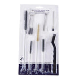 Maxbell 17x Airbrush Cleaning Kits Wash Tool Stainless Steel Brush Set for Nozzle