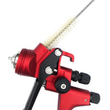 Maxbell 17x Airbrush Cleaning Kits Wash Tool Stainless Steel Brush Set for Nozzle