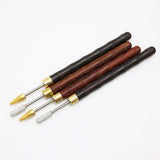 Maxbell Edge Dye Pen Professional Portable DIY Leather Edge Pen Painting Accessories Black Silver