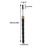Maxbell Edge Dye Pen Professional Portable DIY Leather Edge Pen Painting Accessories Black Silver