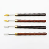 Maxbell Edge Dye Pen Professional Portable DIY Leather Edge Pen Painting Accessories Black Silver