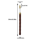 Maxbell Edge Dye Pen Professional Portable DIY Leather Edge Pen Painting Accessories Red Gold