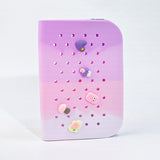 Maxbell Hole Pen Bag Makeup Bag Creative Fidget Stationery Box College School Artist Gradient Purple